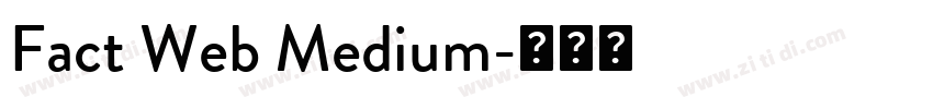 Fact Web Medium字体转换